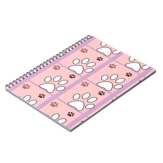 Carnet Motif Dog Paw (Côté gauche)