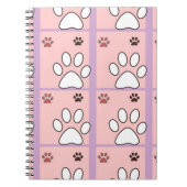 Carnet Motif Dog Paw (Devant)