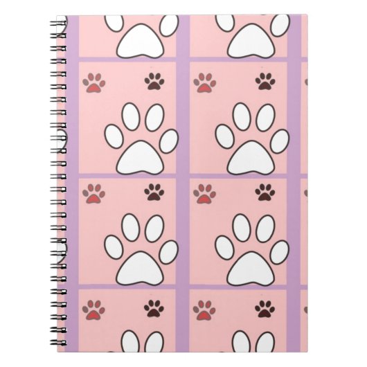 Carnet Motif Dog Paw (Devant)