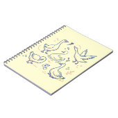 Carnet Motif d'oie drôle (Côté gauche)