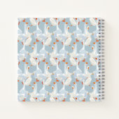 Carnet Motif d'oies blanches (Dos)