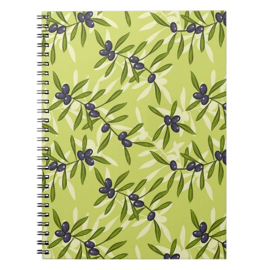 Carnet Motif d'olive (Devant)