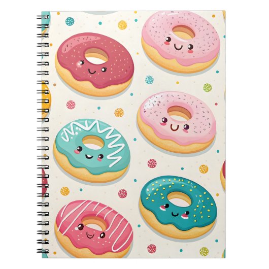 Carnet Motif Donuts (Devant)