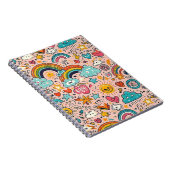 Carnet Motif doodle arc-en-ciel mignon (Côté Droit)