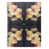 Carnet Motif d'orchidée jaune (Devant)