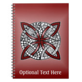 Carnet Motif double Mariage rouge (Devant)