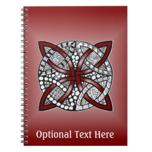 Carnet Motif double Mariage rouge