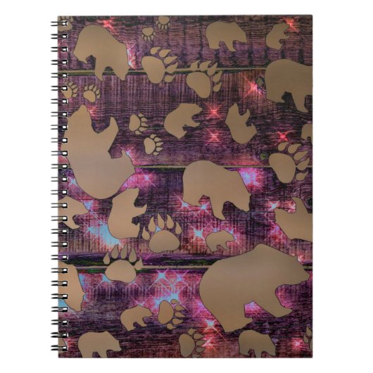 Carnet Motif d'ours (Devant)