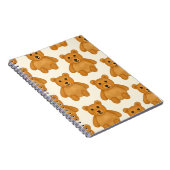Carnet Motif d'ours en peluche classique (Côté Droit)