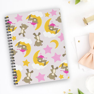 Carnet Motif D'Ours, Nounours, Mignons Ours, Étoiles