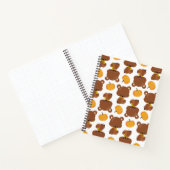 Carnet Motif D'Ours, Ours Mignons, Automne, Citrouille (Intérieur)