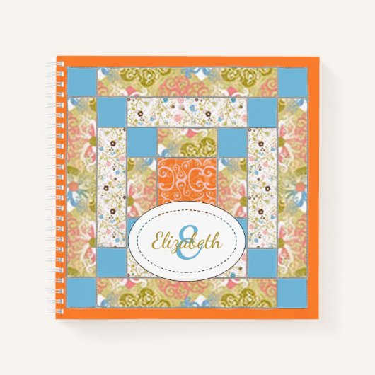 Carnet Motif du bloc de courtepointe de Chimney (Devant)