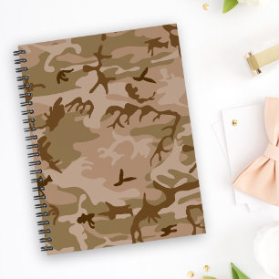 Carnet Motif du Camouflage du désert, Motif militaire, Ar