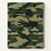 Carnet Motif du camouflage militaire vert (Dos)