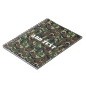 Carnet Motif du camouflage vert militaire (Côté gauche)