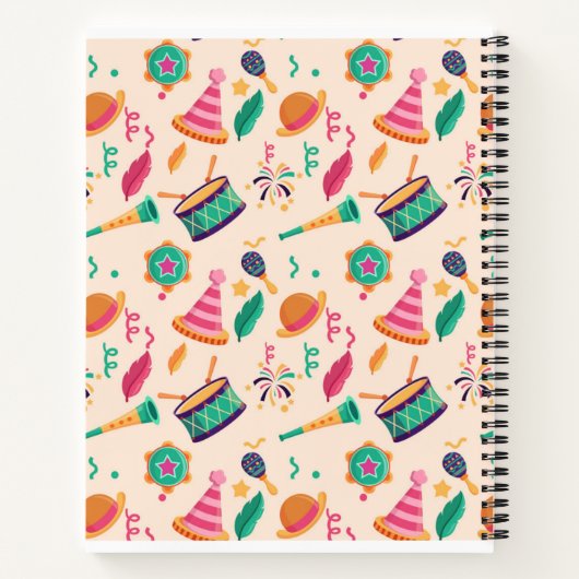 Carnet Motif du carnaval (Dos)