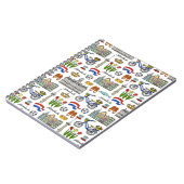 Carnet Motif du Doodle de Pays-Bas (Côté gauche)