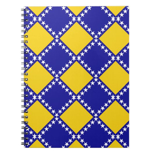 Carnet Motif du drapeau de Bosnie (Devant)
