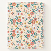 Carnet Motif du jardin de fleurs de corail (Dos)