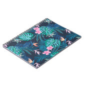 Carnet Motif du Jardin des Fleurs Tropicales Bleues (Côté gauche)