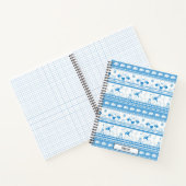 Carnet Motif du laboratoire de conte de chien - bleu - (Intérieur)