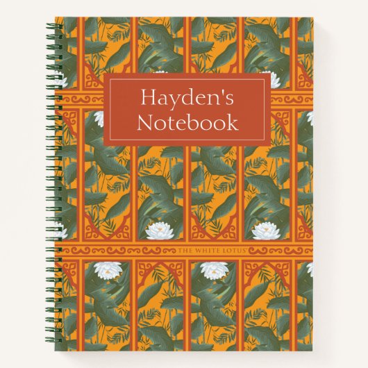 Carnet Motif du panneau botanique du coucher de soleil - (Devant)