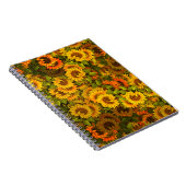 Carnet Motif du terrain de tournesol (Côté Droit)