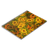 Carnet Motif du terrain de tournesol (Côté gauche)