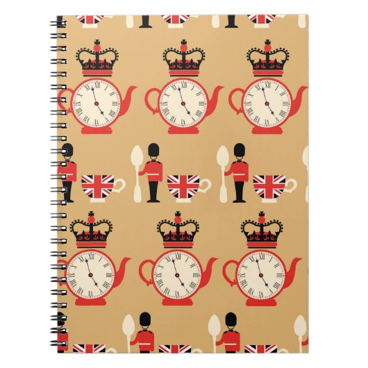 Carnet motif du thé anglais transparent (Devant)