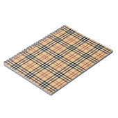 Carnet Motif écossais de Tartan (Côté gauche)