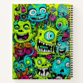 Carnet Motif éffrayant Green Monster (Dos)