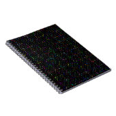 Carnet Motif électronique de codage technologique coloré (Côté Droit)