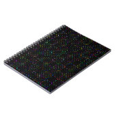 Carnet Motif électronique de codage technologique coloré (Côté gauche)