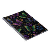Carnet Motif élégant de papillon sombre (Côté Droit)