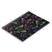 Carnet Motif élégant de papillon sombre (Côté gauche)
