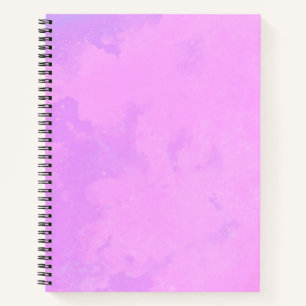 Carnet Motif élégant d'effet de nuage de tempête Rose 