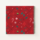 Carnet Motif Elf Candy Checker (Dos)