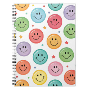 Carnet Motif Émoticône Sourire