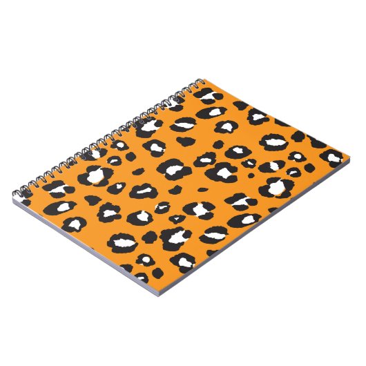 Carnet Motif Empreinte de léopard classique (Côté gauche)