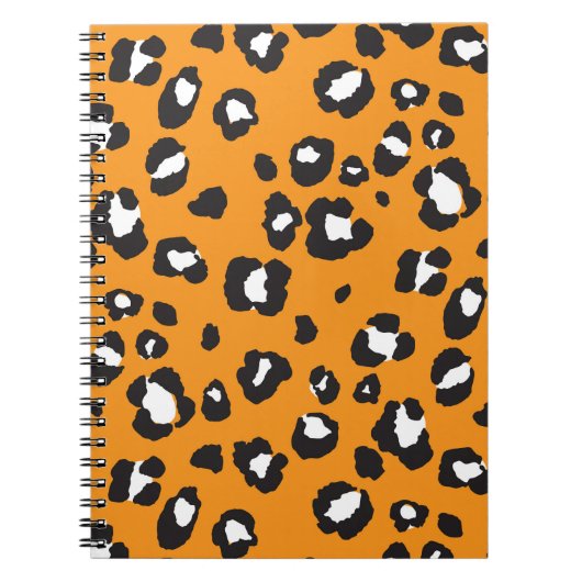 Carnet Motif Empreinte de léopard classique (Devant)