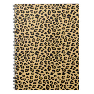 Carnet Motif Empreinte de léopard mignon