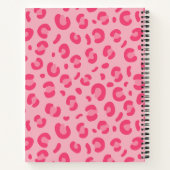 Carnet Motif Empreinte de léopard rose (Dos)