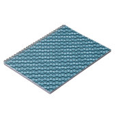 Carnet motif en acier bleu Abstrait (Côté gauche)