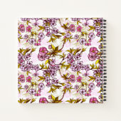 Carnet Motif en fleurs de cerisier  (Dos)
