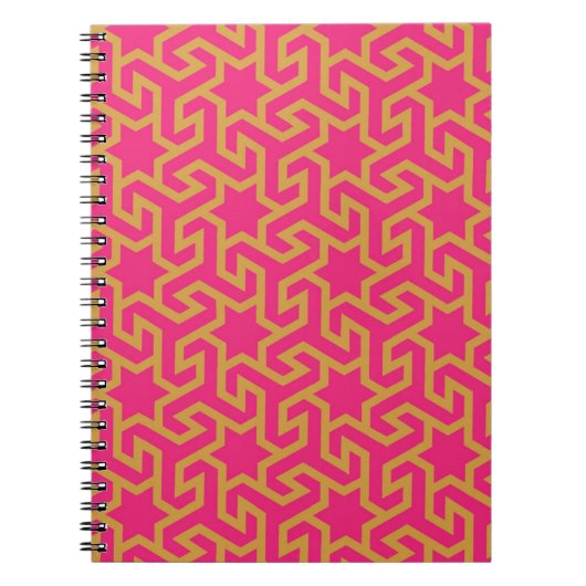 Carnet Motif en forme d'étoile arabe (Devant)