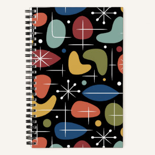 Carnet Motif en forme d'étoile de style Mid Century Moder