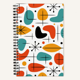 Carnet Motif en forme d'étoile de style Mid Century Moder