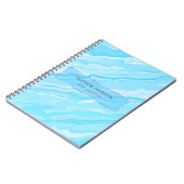 Carnet Motif en marbre bleu (Côté gauche)