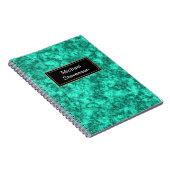 Carnet Motif en marbre clair turquoise (Côté Droit)