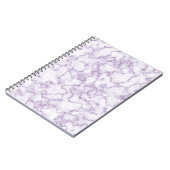 Carnet Motif en marbre violet (Côté gauche)